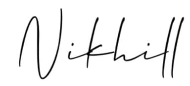 Nikhill's signature